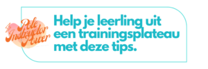 Help je leerling uit een trainingsplateau met deze tips - blog titel